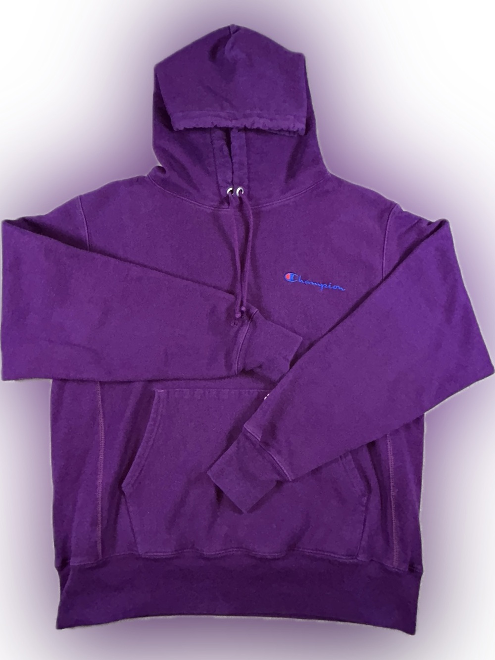 Champion Reverse Weave Purple Hoodie Sz M